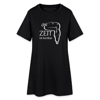 Design de montre créatif avec un dicton - Robe T-shirt Femme - noir - Devant
