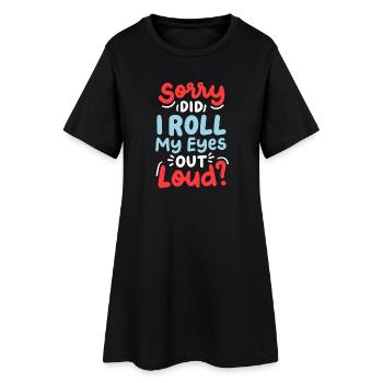 sarkastisch lustig Sarkasmus - Frauen T-Shirt-Kleid - Schwarz - Vorne