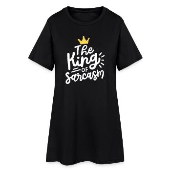 Sarkasmus sarkastisch - Frauen T-Shirt-Kleid - Schwarz - Vorne