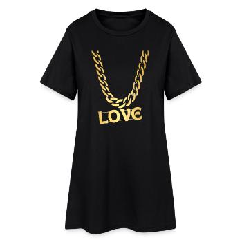 AMOUR - Robe T-shirt Femme - noir - Devant
