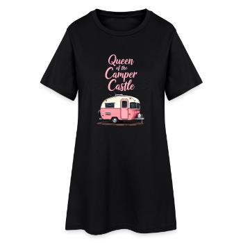 Reine Du Château De Camping-Car, RV Girl - Robe T-shirt Femme - noir - Devant
