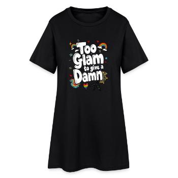 TROP GLAMOUR POUR S’EN SOUCIER - Robe T-shirt Femme - noir - Devant