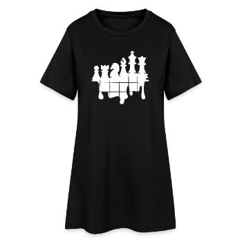 Chess Graffiti Jeu d’échecs Figures Knight Logo - Robe T-shirt Femme - noir - Devant