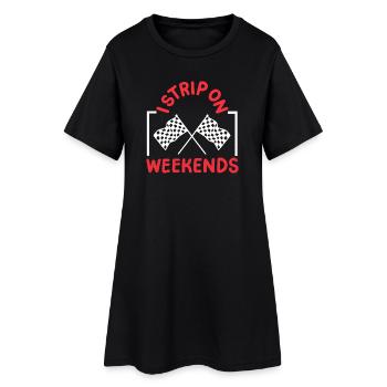 Drag Racing Rennwagen Drag Racer - Frauen T-Shirt-Kleid - Schwarz - Vorne