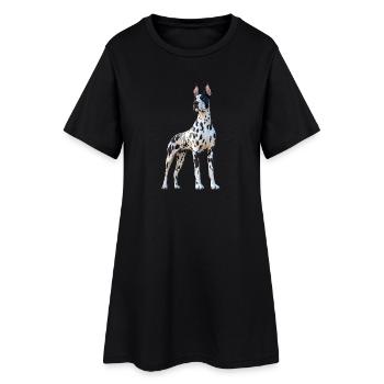 Great Dane Hatz Male Saupacker Great Dane - Women’s T-Shirt Dress - black - Front