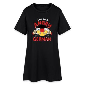 Deutschland Bierliebhaber - Frauen T-Shirt-Kleid - Schwarz - Vorne