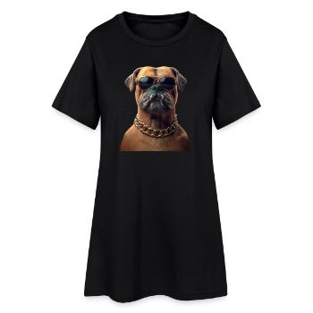 Boxer allemand Chien Boxer Club allemand Boxer Club allemand - Robe T-shirt Femme - noir - Devant