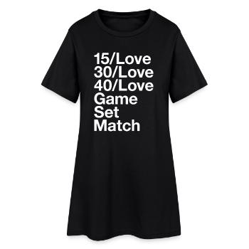 AMATEUR DE TENNIS - Robe T-shirt Femme - noir - Devant