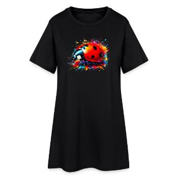 Ladybird - Women’s T-Shirt Dress - black - Front