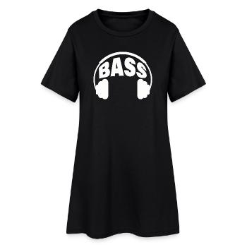 BASSE - Robe T-shirt Femme - noir - Devant
