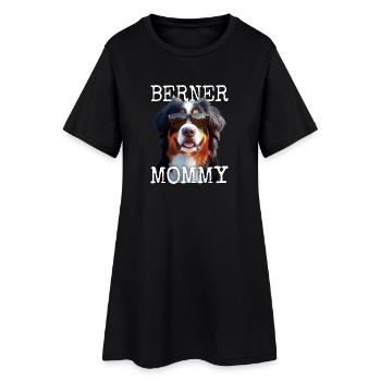 Bouvier Bernois Maman Maman Fête des Mères Maman Bernoise - Robe T-shirt Femme - noir - Devant