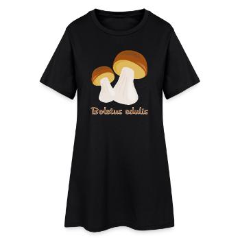 Champignons d’automne - Robe T-shirt Femme - noir - Devant