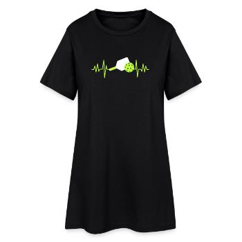 Pickleball-Spieler Pickleball - Frauen T-Shirt-Kleid - Schwarz - Vorne