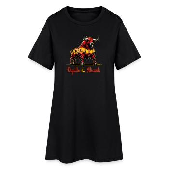 Le design du drapeau de la Fierté d'Alicante - Robe T-shirt Femme - noir - Devant