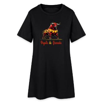 Der Stolz Granada Flagge Design - Frauen T-Shirt-Kleid - Schwarz - Vorne