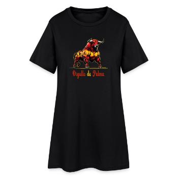 Der Stolz Palma Flagge Design - Frauen T-Shirt-Kleid - Schwarz - Vorne