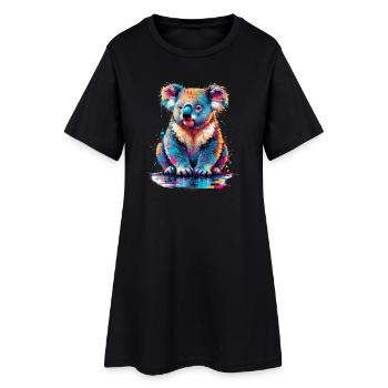 Koala - Women’s T-Shirt Dress - black - Front