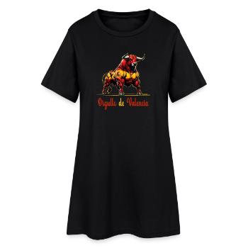 Le design du drapeau de la Fierté de Valence - Robe T-shirt Femme - noir - Devant