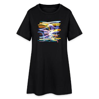 Mise en échec - Robe T-shirt Femme - noir - Devant
