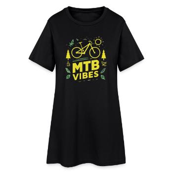 Mountain Biking MTB Vibes - Women’s T-Shirt Dress - black - Front