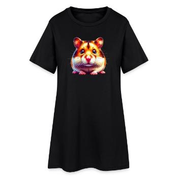 Hamster - Robe T-shirt Femme - noir - Devant