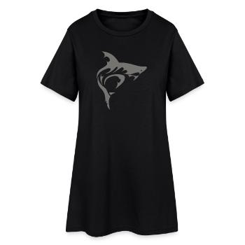REQUIN - Robe T-shirt Femme - noir - Devant