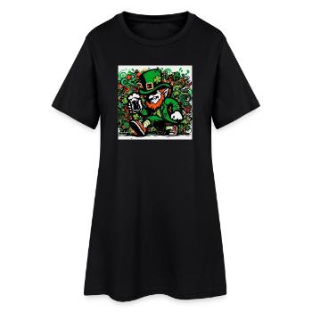 Leprechaun Ireland - Women’s T-Shirt Dress - black - Front