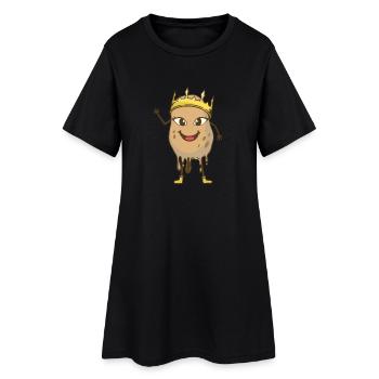 Pommes de terre en robe des champs pommes de terre pommes de terre légumes roi - Robe T-shirt Femme - noir - Devant