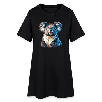 Koala - Women’s T-Shirt Dress - black - Front