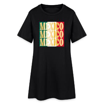 Mexique Mexique Mexique - Robe T-shirt Femme - noir - Devant