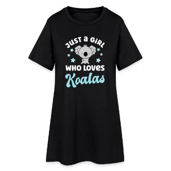 Koala Koala Ours - Robe T-shirt Femme - noir - Devant