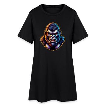 Gorille - Robe T-shirt Femme - noir - Devant