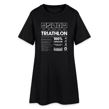 Outdoor Triathlon Spirit - Robe T-shirt Femme - noir - Devant