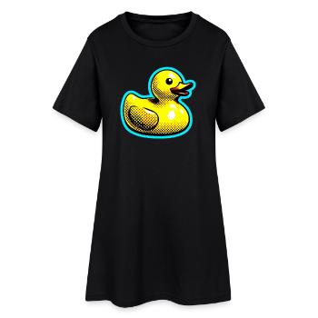 Caneton Canard Canard Canard - Robe T-shirt Femme - noir - Devant