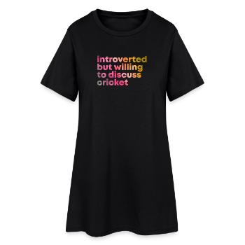 Cricket Cricket Cricket - Women’s T-Shirt Dress - black - Front
