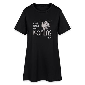 J’aime beaucoup Koalas Koala Bear Koala Baby - Robe T-shirt Femme - noir - Devant