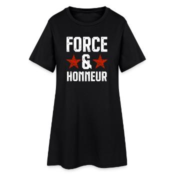 Force et honneur 1 - Robe T-shirt Femme - noir - Devant