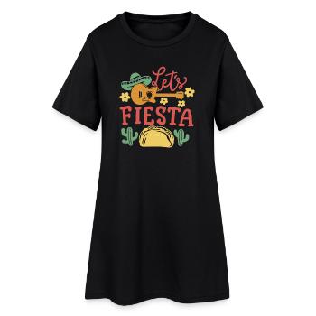 Lass uns Feiern Cinco de Mayo Party - Frauen T-Shirt-Kleid - Schwarz - Vorne
