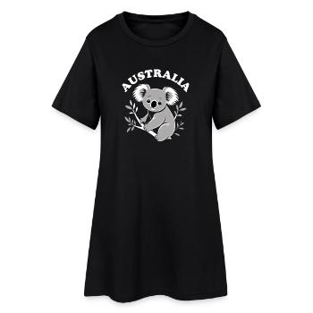 Australie Koala - Robe T-shirt Femme - noir - Devant