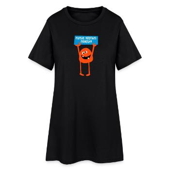 Monstre Maman Câlin Halloween Bande Dessinée Cool Dictons - Robe T-shirt Femme - noir - Devant