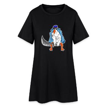 Muscles de la mouette - Robe T-shirt Femme - noir - Devant