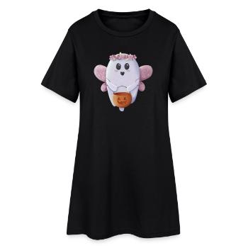 Sweet Ghost prêt pour Halloween - Robe T-shirt Femme - noir - Devant