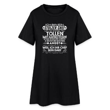 Stolzer Chef Von Verdammt Tollen Mitarbeitern - Frauen T-Shirt-Kleid - Schwarz - Vorne