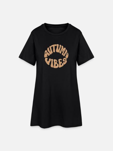 Ambiance automnale - Robe T-shirt Femme - noir