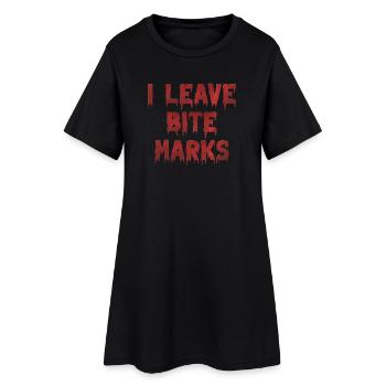 Bite Mark's Blood Traces - Women’s T-Shirt Dress - black - Front