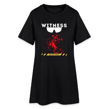 Témoin - Robe T-shirt Femme - noir - Devant