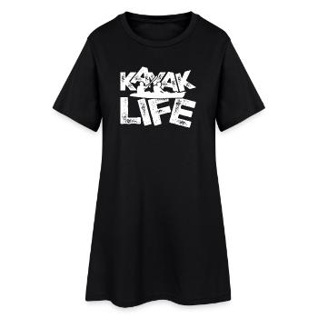 Duo de vie en kayak - Robe T-shirt Femme - noir - Devant