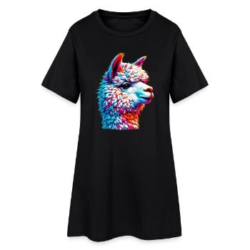 Alpaga - Robe T-shirt Femme - noir - Devant