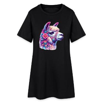 Alpaca - Women’s T-Shirt Dress - black - Front