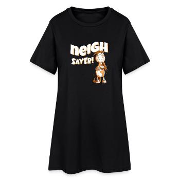 Neigh Sayer Nope Déclaration Cheval Dire - Robe T-shirt Femme - noir - Devant